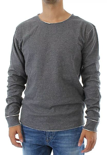 Solid Sweatshirt Men ROSALIO Grey Melange günstig online kaufen