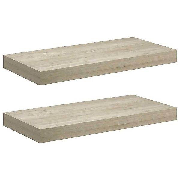 vidaXL Schwebende Wandregale 2 Stk Eichefarben 50x23x3,8cm MDF 323872 günstig online kaufen