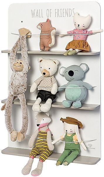 MUSTERKIND® Wandregal Plüschtier-Regal Picea, warmgrau/weiß, aus günstig online kaufen