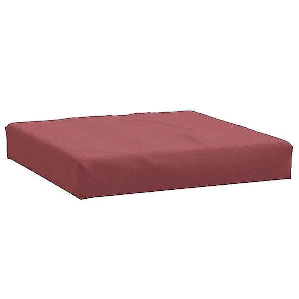 vidaXL Sitzauflage Palettenkissen Melange Weinrot 60x60x9,5 günstig online kaufen