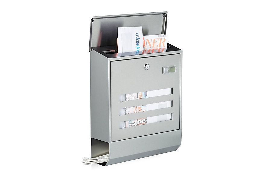 relaxdays Briefkasten Edelstahl günstig online kaufen