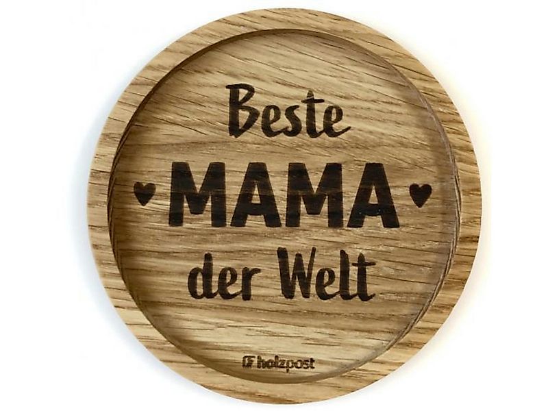 holzpost GmbH Platzset Untersetzer Mama Eiche 11,2cm günstig online kaufen