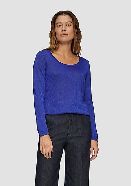 s.Oliver Longpullover Strickpullover Strickpullover mit Glitzergarn günstig online kaufen