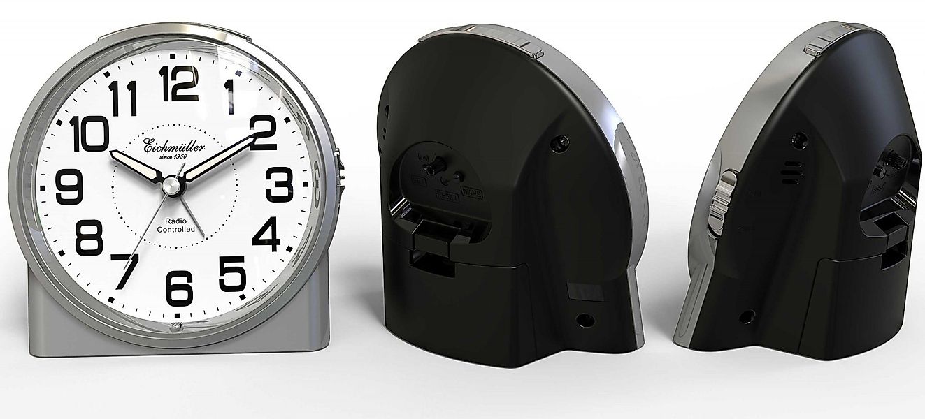 Eichmüller Funkwecker 9890-01 – Präziser silberfarbener günstig online kaufen