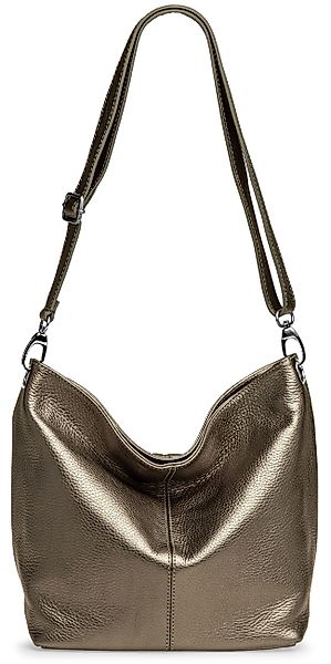 Caspar Schultertasche Klassische Damen Leder Handtasche günstig online kaufen