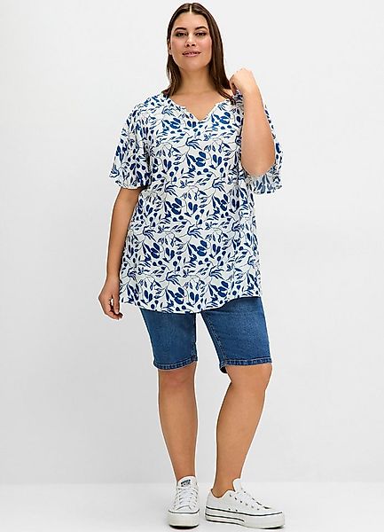 Sheego Klassische Bluse Tunika Kurzarm günstig online kaufen