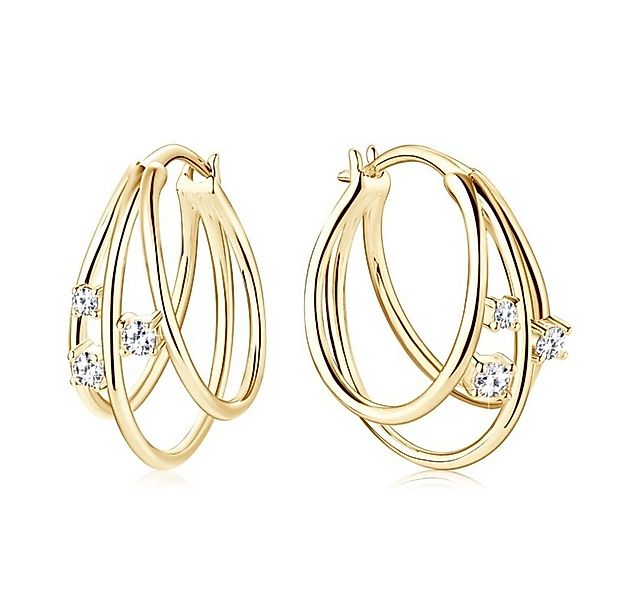 ROUGEMONT Paar Creolen Funkelnde Moissanit Creolen Ohrringe mit Zertifikat günstig online kaufen