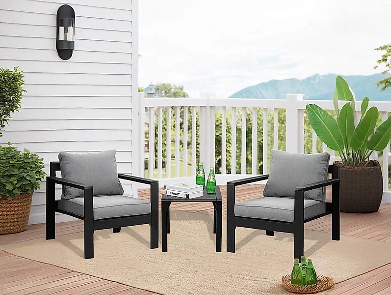 MeXo Gartenlounge-Set SGS zertifiziert, Gartenmöbel Set günstig online kaufen