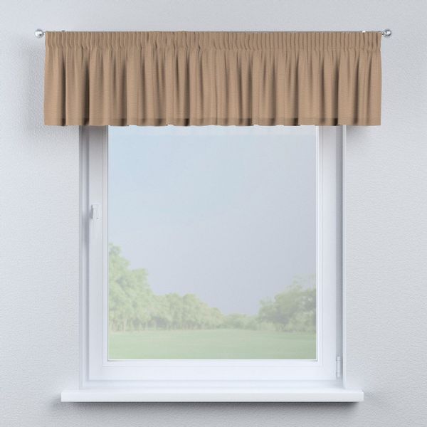 Kurzgardine mit Kräuselband, hellbraun, 390 x 40 cm, Quadro (136-09) günstig online kaufen