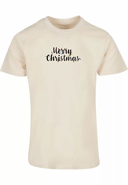 Merchcode T-Shirt "Merchcode Herren Merry Christmas Lights Basic Round Neck günstig online kaufen