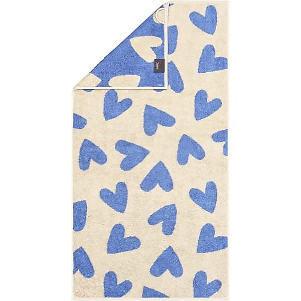 Cawö Handtücher Heart Beats Hearts 6275 - Farbe: capri - 31 - Handtuch 50x1 günstig online kaufen