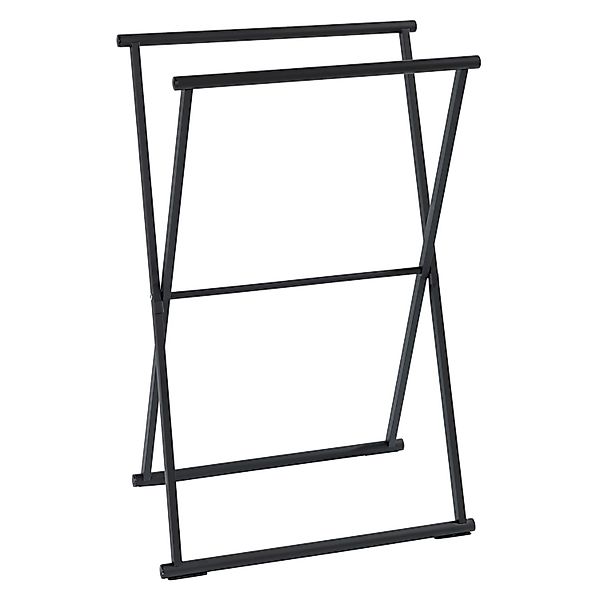 Wenko Handtuchständer Lava Klappbar 53,5 cm x 80,5 cm x 35 cm Schwarz günstig online kaufen