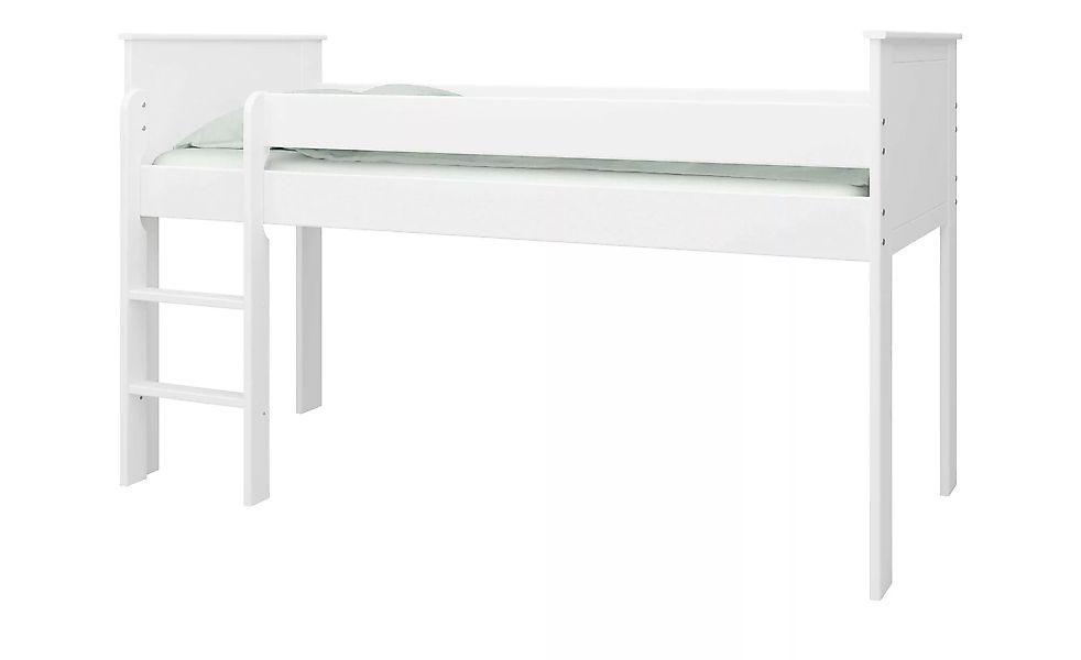 Halbhochbett  Alba - weiß - 208 cm - 122,8 cm - 99,3 cm - Sconto günstig online kaufen