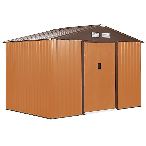 Outsunny Gerätehaus Fahrradschuppen, Schuppen mit Fundament, günstig online kaufen