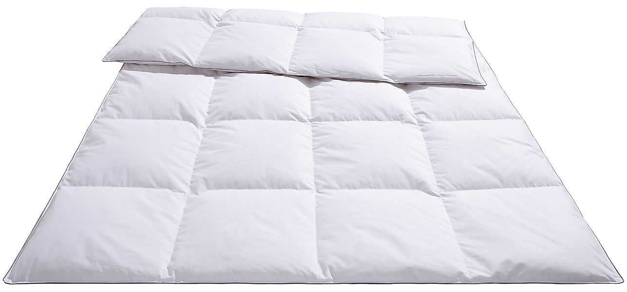 Älgdröm Feder-/Daunenbettdecke + Kopfkissen "Finja, Bettdecke 135x200 cm, 1 günstig online kaufen
