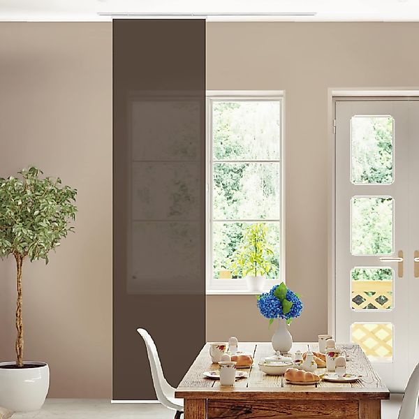 Bilderdepot24 Schiebegardine modern Flächenvorhang blickdicht Cacao, günstig online kaufen