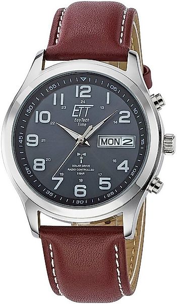 ETT Funkuhr Gobi EGS-11251-12L, Armbanduhr, Herrenuhr, Datum, Solar, Ledera günstig online kaufen