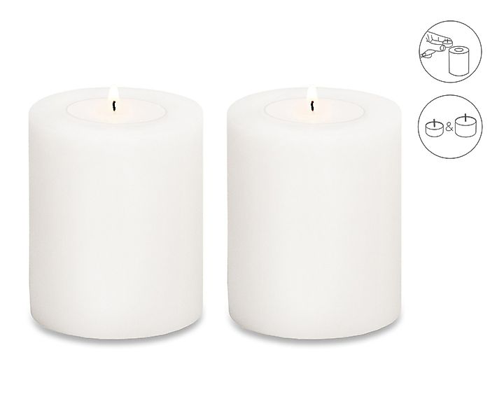 EDZARD Stumpenkerze Cornelius Ø 8 cm, günstig online kaufen