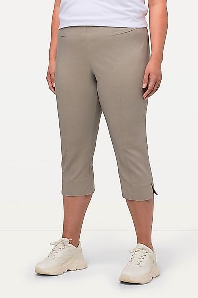 Ulla Popken Funktionshose Bengalin-Capri hochelastisch knitterarm Gummibund günstig online kaufen