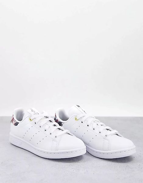 adidas Originals – Her Studio Stan Smiths – Sneaker in Weiß mit Fersenprint günstig online kaufen