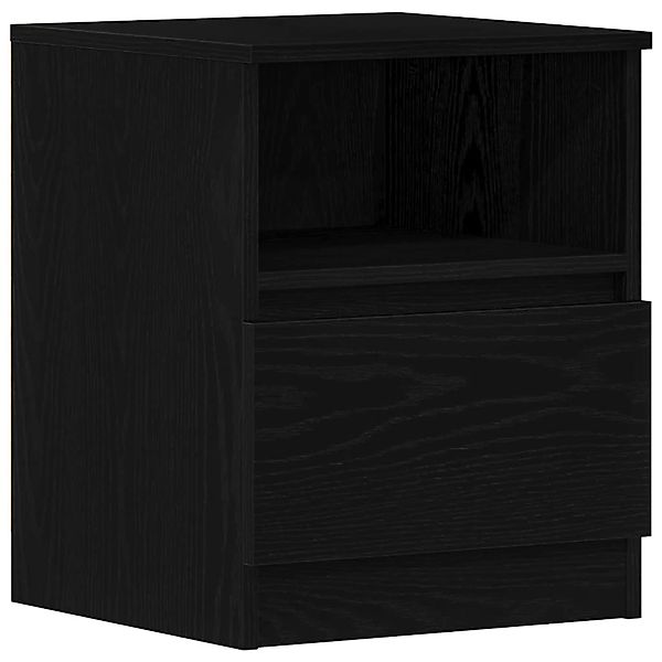 vidaXL Nachttisch 2 Stk Schwarz Eichen-Optik 40 x 40 x 50 cm 862610 günstig online kaufen