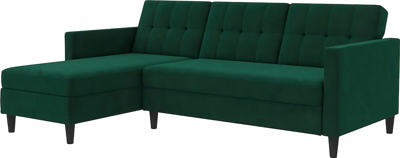 Dorel Home Ecksofa »Hartford II« mit Bettfunktion und Stauraum, Recamiere b günstig online kaufen