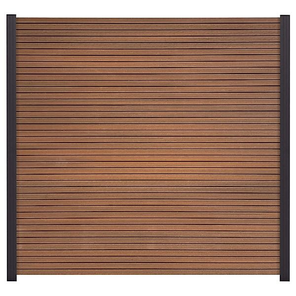 GartenLand WPC Zaun Set Shadowline ca. 180 x 180 cm Sichtschutz Steckzaun M günstig online kaufen