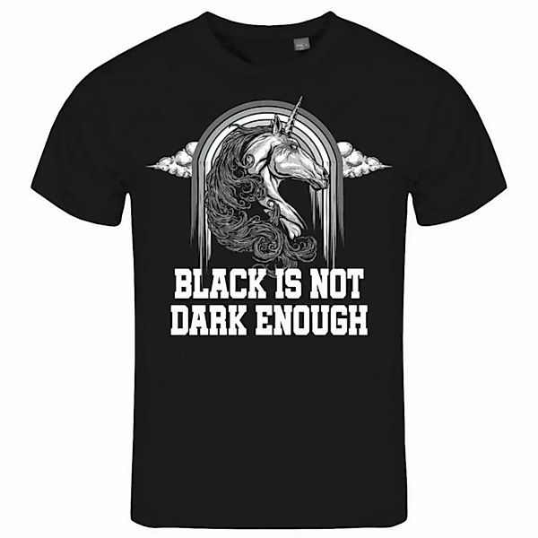 deinshirt Print-Shirt Herren T-Shirt Black is not dark enough Funshirt mit günstig online kaufen