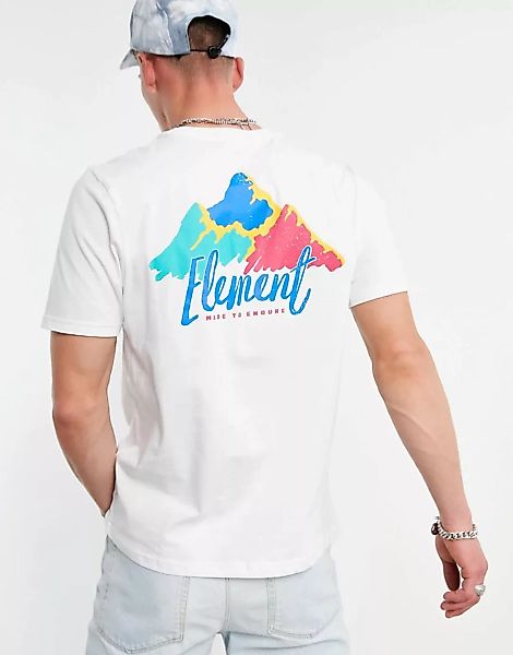 Element – Yelton – T-Shirt in Weiß günstig online kaufen