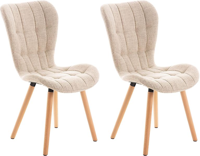 CLP Esszimmerstuhl Elda (2er Set), Samt, günstig online kaufen