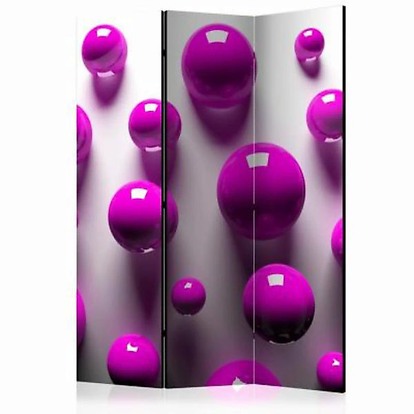 artgeist Paravent Purple Balls [Room Dividers] mehrfarbig Gr. 135 x 172 günstig online kaufen