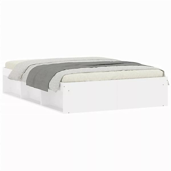 vidaXL Bettgestell Weiß 135x190 cm1926592 günstig online kaufen