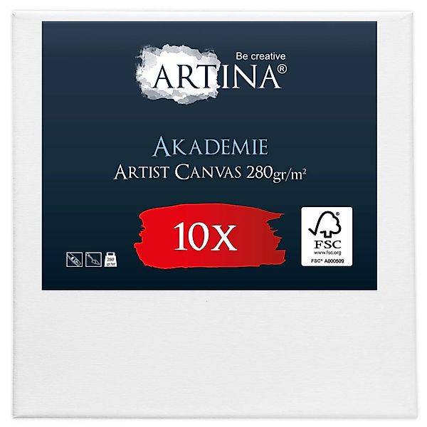 Artina Akademie Keilrahmen 20x20cm FSC 10tlg günstig online kaufen