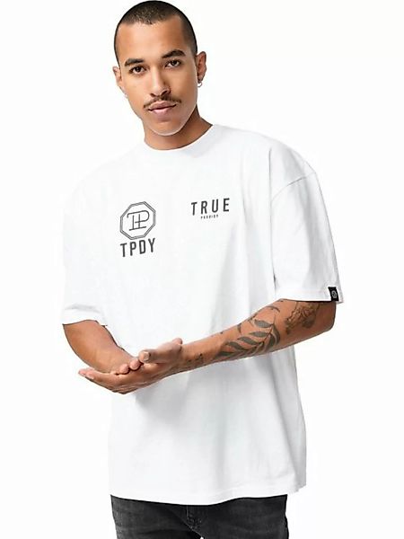 trueprodigy Oversize-Shirt Eren Logoprint Rundhals dicker Stoff günstig online kaufen