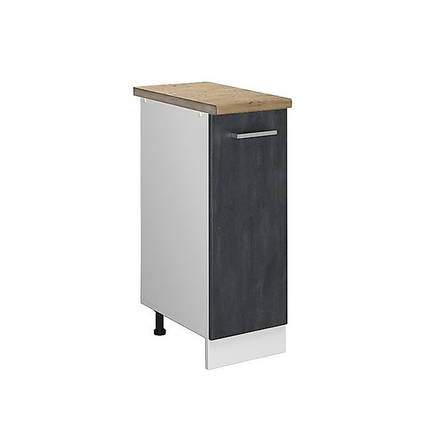 Vicco Apothekerschrank R-Line Medizinschrank für die Küche Schwarz Beton 30 günstig online kaufen