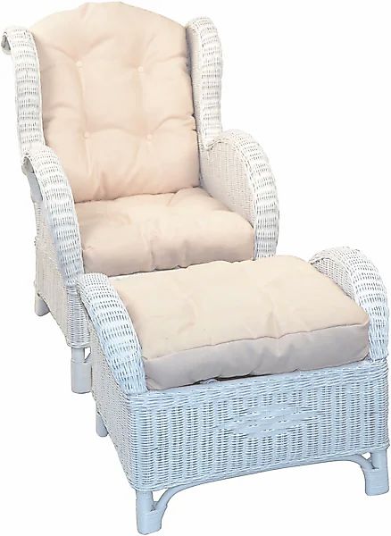 HOFMANN LIVING AND MORE Ohrensessel 2 tlg. Handgeflochten günstig online kaufen