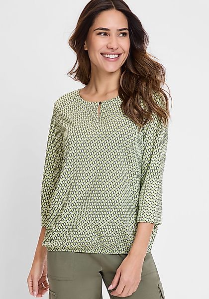 Olsen Rundhalsshirt (1-tlg) mit grafischer Allover-Print günstig online kaufen