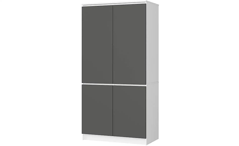 Drehtürenschrank 90 cm breit Valentina ¦ mehrfarbig ¦ Maße (cm): B: 90 H: 1 günstig online kaufen