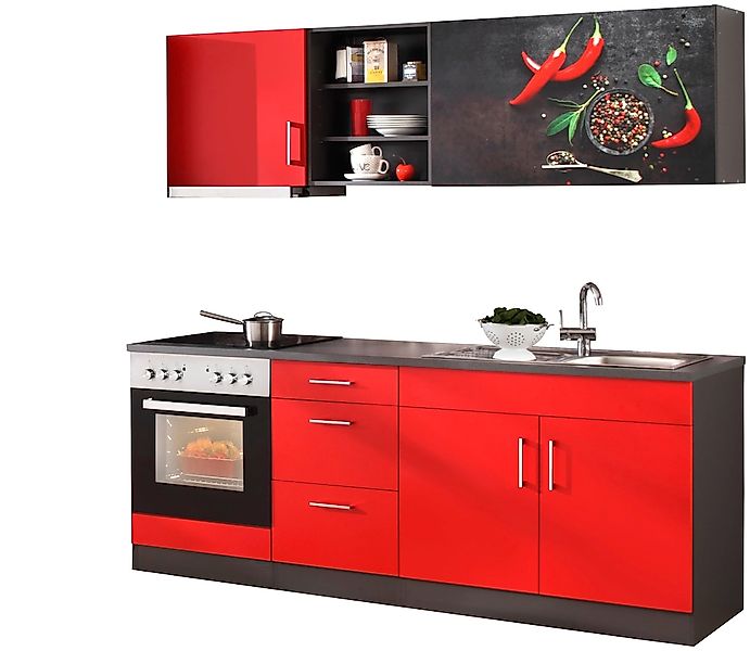 KOCHSTATION Küchenzeile "KS-Paris – Küchen mit einzigartigen Fotomotiven au günstig online kaufen