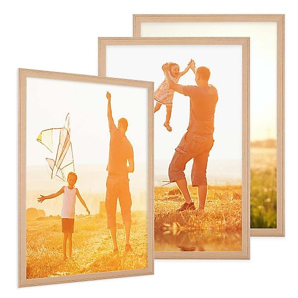 PHOTOLINI Bilderrahmen 3er Set im Landhaus-Stil günstig online kaufen