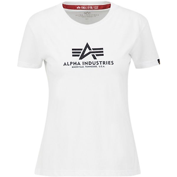 Alpha  T-Shirt New Basic T Glitter Women - white günstig online kaufen