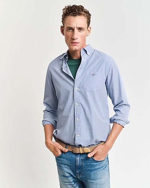 Gant "REG POPLIN BANKER SHIRT" Banker Stripe Popeline, leichte Baumwolle günstig online kaufen
