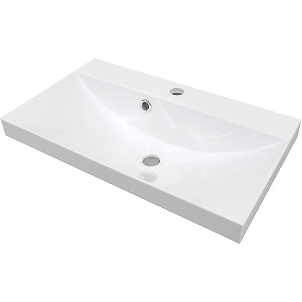 FACKELMANN Einbauwaschbecken "Malua", Badmöbel Gussmarmor, Breite 60 cm günstig online kaufen