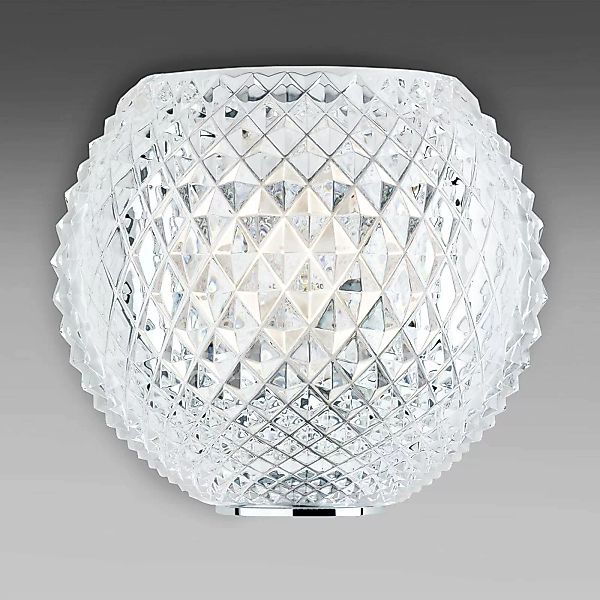 Fabbian Diamond and Swirl - Kristall-Wandleuchte günstig online kaufen