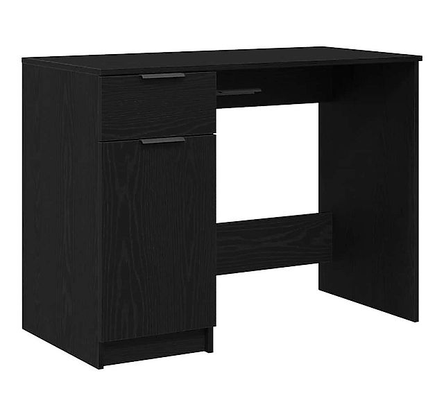 vidaXL Schreibtisch Schreibtisch mit Speicher Schwarz Eichen-Optik 100 x 50 günstig online kaufen
