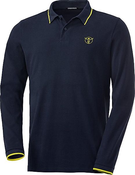Chiemsee Langarm-Poloshirt aus formstabilem Baumwoll-Piqué günstig online kaufen