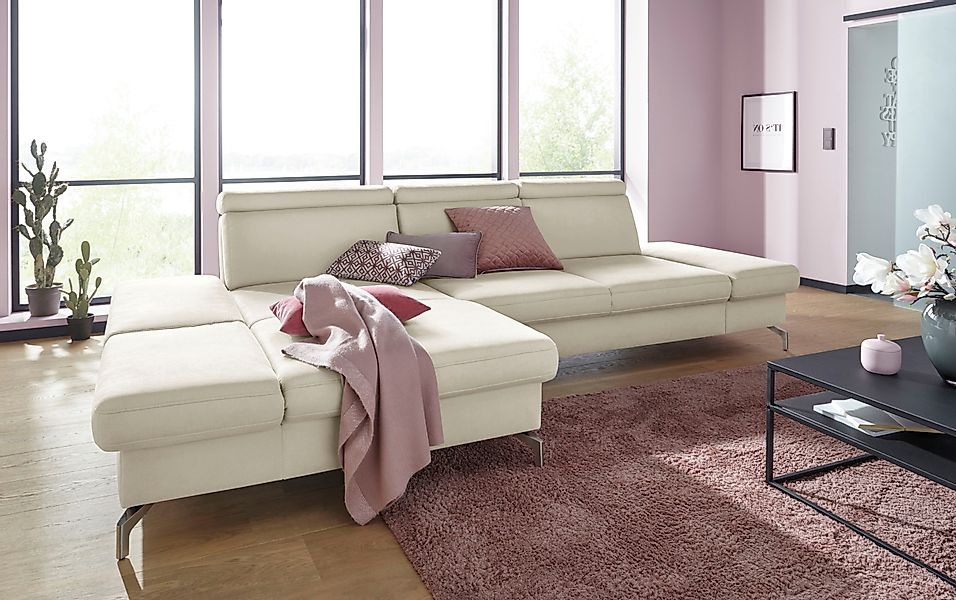 sit&more Ecksofa Brisbane L-Form, Fußhöhe 12 günstig online kaufen