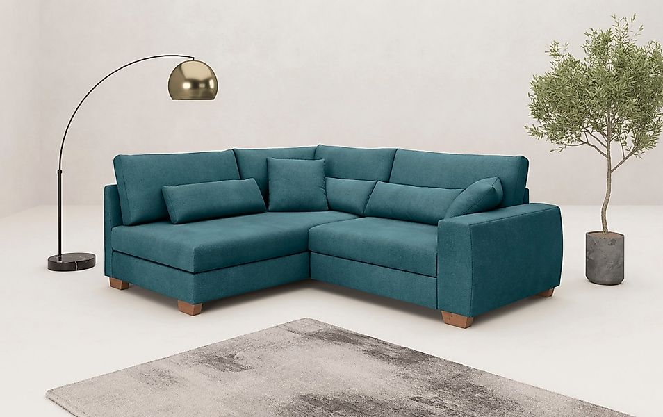 Mr. Couch Ecksofa "Hilla L-Form, bis 140 kg belastbar", mit Taschenfederker günstig online kaufen