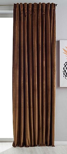 Gardinenbox Vorhang (1 St), verdecketeSchlaufen, verdunkelnd, Samt, Verdunk günstig online kaufen