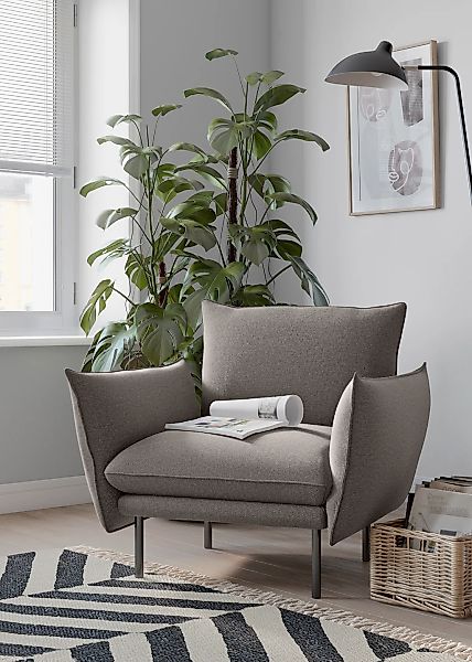 OTTO home Sessel "Stine Cocktailsessel" Besonderes Design durch Kissenoptik günstig online kaufen